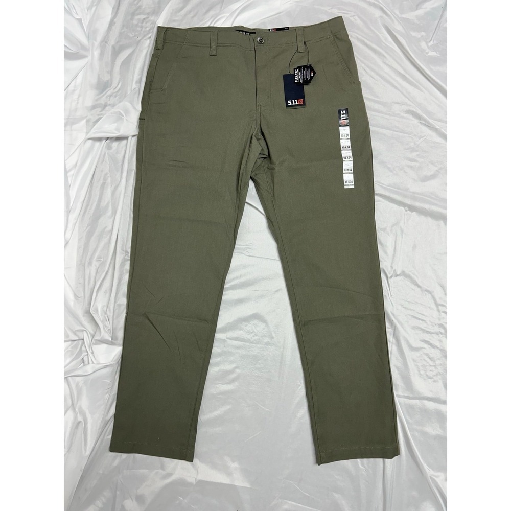 5.11 Tactical Edge Chino 2.0 Work Pants NWT Sage Green Flex-Tac Mens 40x34 Gorp